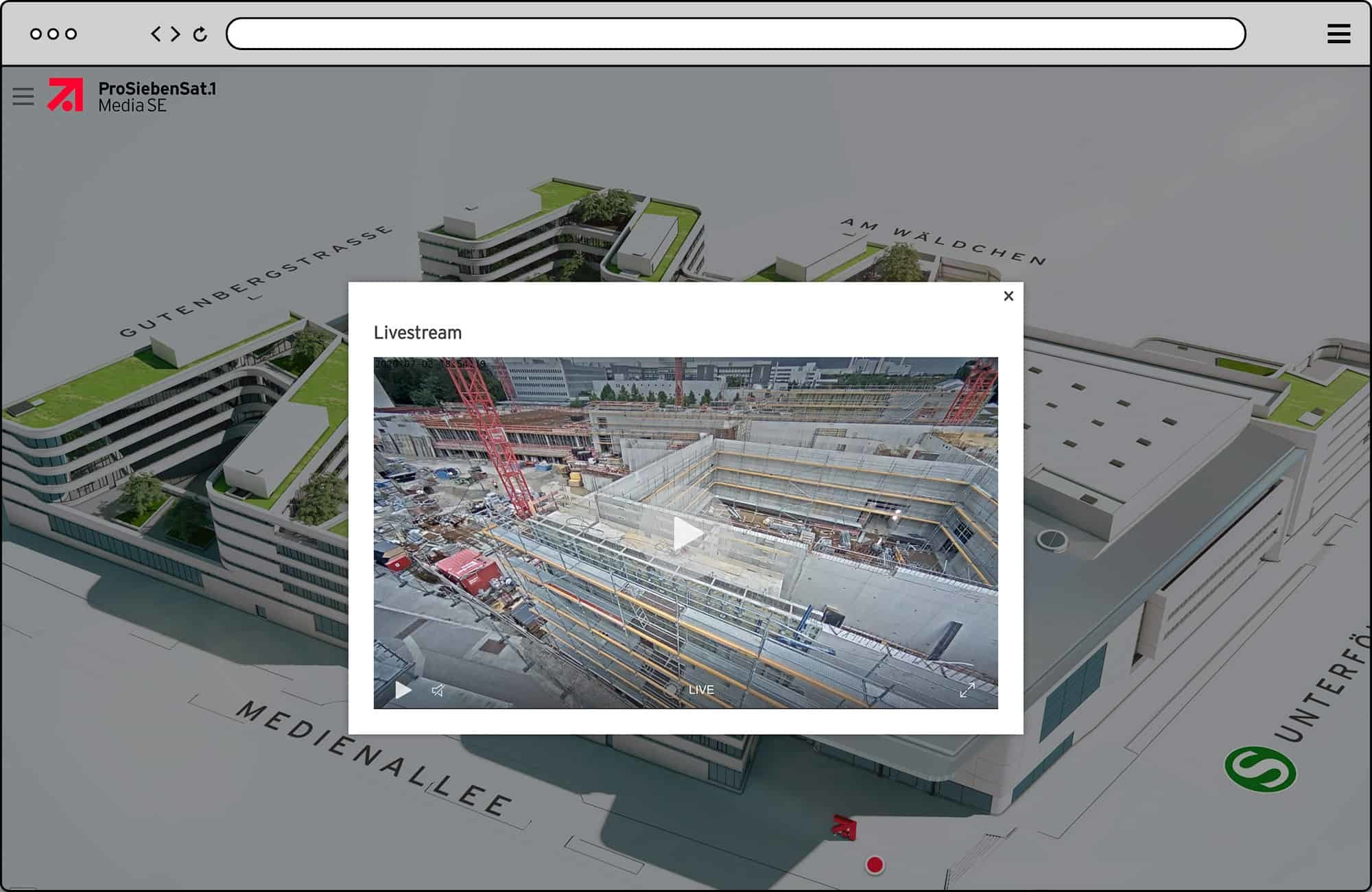 Referenzbild für ProSiebenSat.1 Virtual Reality Referenzbild für ProSiebenSat.1 Virtual Reality
