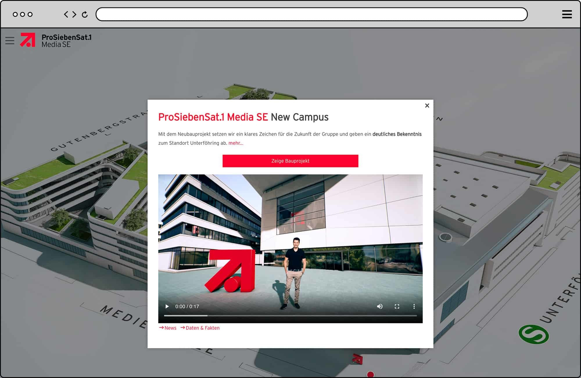 Referenzbild für ProSiebenSat.1 Virtual Reality Referenzbild für ProSiebenSat.1 Virtual Reality